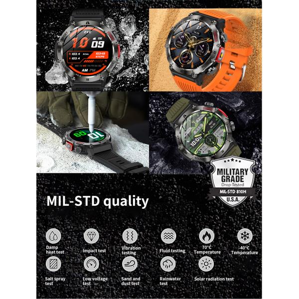 NFC Round Shape Smart Watch Local Music TWS 7013A6S CPU Magnetic Charging Smart Watch