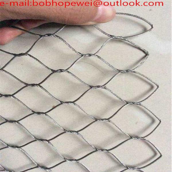 Quality Flexible Stainless Steel Wire Rope Mesh Net/x-tend inox cable wire rope mesh for balustrade and railing for sale
