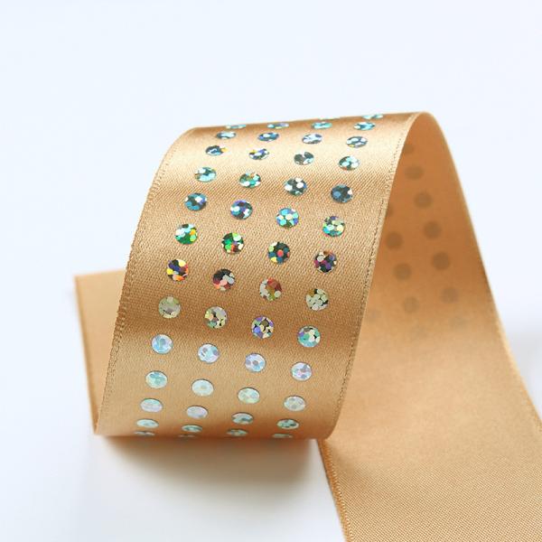 Single Face Diamond Poly Satin Ribbon 5mm-50mm Polyester Satin Ribbon