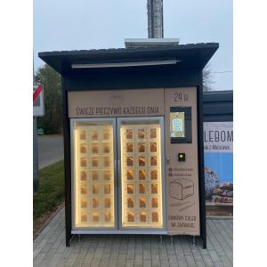 China Outdoor Bakery Vending Machine with 22-Inch Touchscreen and 42 Lockers wholesale