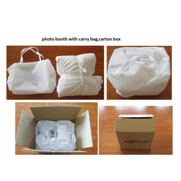 Colored Customized Inflatable Led Photo Booth Enclosure Rental With Internal Blower