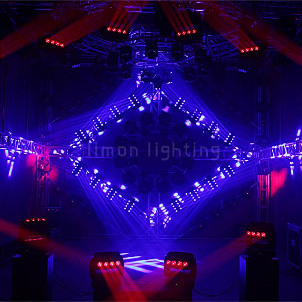 16x15W RGBW 4in1 360 Roller LED Beam Moving Head Light for Nightclub