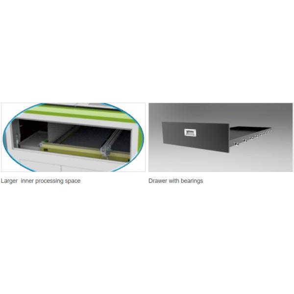 Water Cooling CO2 Textile Fabric Laser Cutting Machine 100 Watt