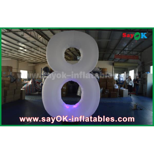 Jellyfish Type Inflatable Lighting Decoration LED Light Numbers 8 8 For Showing