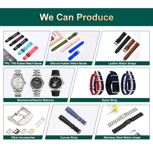 20mm TPU Watch Band With SS 1315S / 1620S Buckle