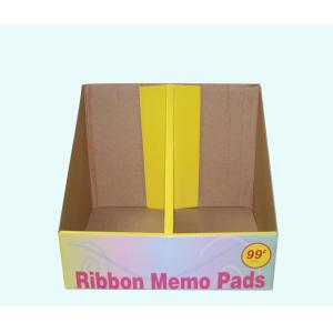 Litho CMYK Custom Printed Display Boxes Clay Coated Paper Yellow