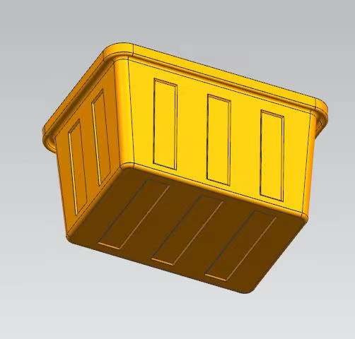 One hundred thirty liters of square box mold for making plastic products