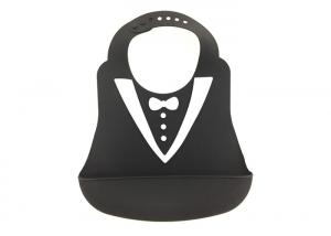Food Safety , On - The - Go , Easy Adjustment, 3D Silicone Baby Feeding Bib , Bow Tie