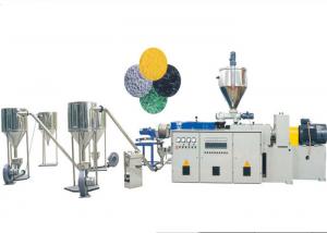China Conical Twin Screw Extruder PVC Pelletizing Line With PVC Powder / Calcium Material wholesale