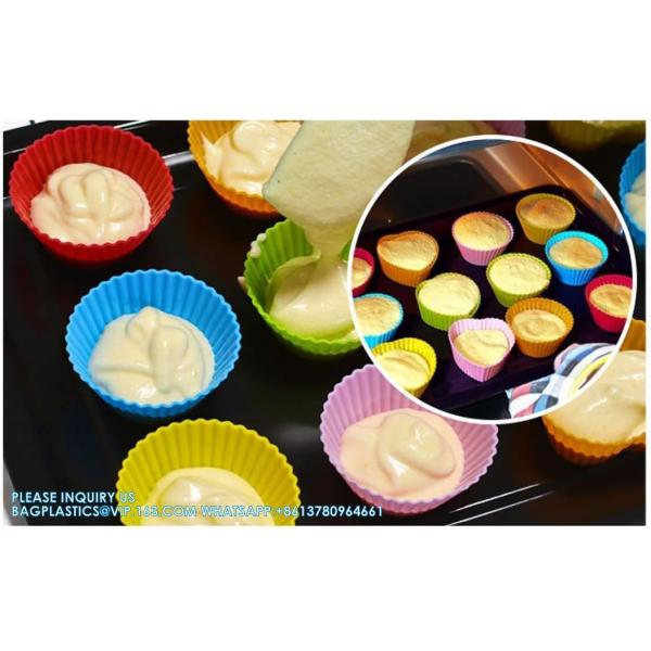 Stainless Steel Cupcake Baking Cups Mini Muffin Pan Cups, & Non-Stick Muffin Liners For Party Halloween