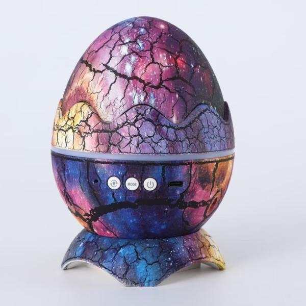 Creative Dinosaur Egg LED Star Galaxy Projector Night Light Ocean Wave Star Light Projector Speaker Lamp For Kids Adults