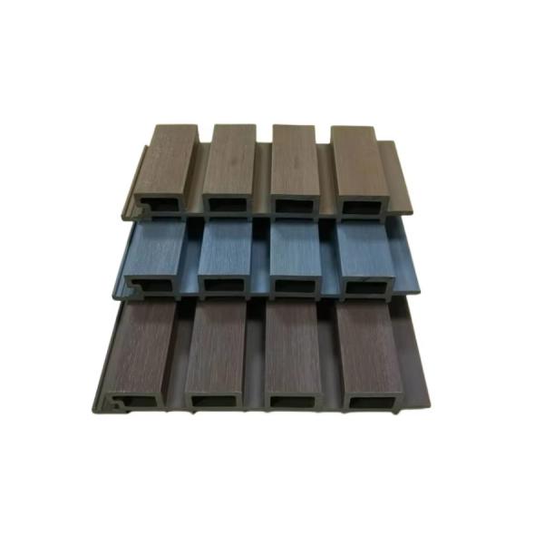 Customized WPC Fluted Wall Panel Wood Plastic Composite Outdoor Decking Mothproof