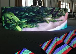 China Wall Mounted Curved Tv Led Display Screen With Light Weight Aluminium Panel wholesale