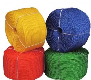 China 3 Strand Rope Fish Cage Net Industrial Plain PP Polypropolene Rope All Purpose 3 Ply Twist Nylon Rope wholesale