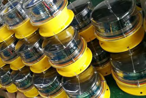 Solar Power LED Warning Waterproof Solar Airfield Light Tower Light Awl Aircraft Warning Light Aviation Obstruction