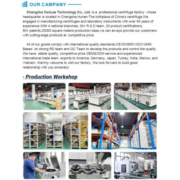 CTL600 Low Speed Centrifuge Machine 4000rpm for PRP Laboratory Blood Centrifuge PRP Machine Timer Range min 1-99min 250w