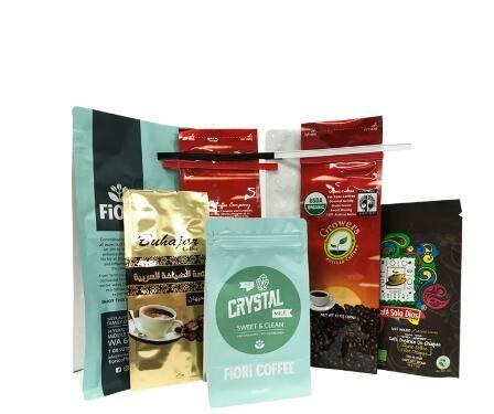 Quality Wholesales Custom Shape Printed Heat Seal Food Tea coffee Plastic Bag With Logo Good Printing for sale