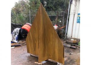 China Corrosion Stability Corten Steel Sculpture Rusted Garden Paper Plane Design wholesale