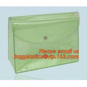 Custom Durable PVC Blank Waterproof Shopping Clear Plastic Ladies Travel Storage