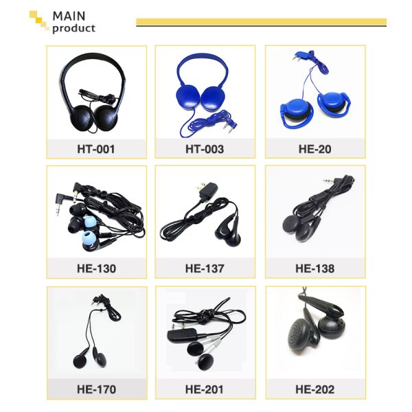 Aviation Wired In-ear Style OEM Stereo Disposable Airline Earphone Wired for In-flight Entertainment