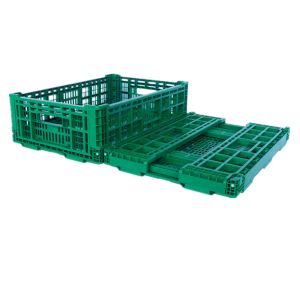 Small collapsible plastic crates for fruits and vegetables