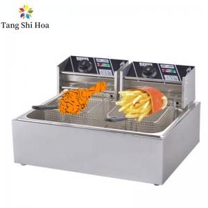 China 12L Commercial Electric Deep Fryer 200 Degree Temperature Electric Food Fryer on sale