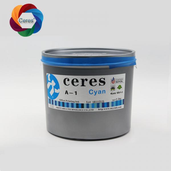 High Gloss Ceres A-1 Offset Printing Ink CMYK