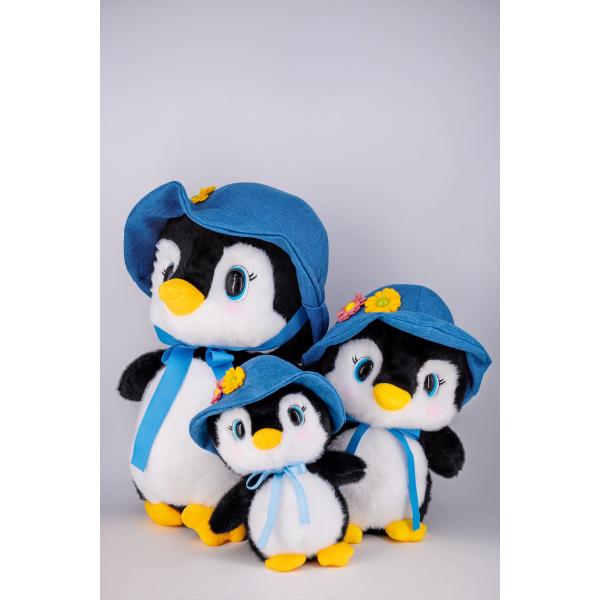 Plush Fabric Soft Plush Toys Animal Stuffed Penguin With Hat For Girlfriend Best Gift