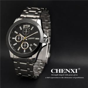 China Day Date Time Showing Gift Watch Big Stainless Steel Case Back Quartz Men Watch Wholesale on sale