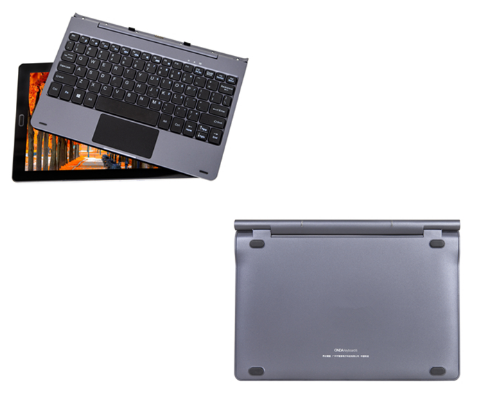 Black And Silver Color 5 PIN Tablet Keyboard Unique Design Multi - Angle View