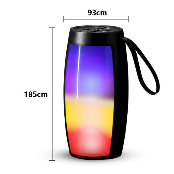 Outdoor LED Flashing Light Bluetooth Speaker Portable 1200mAh Waterproof Subwoofer