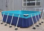 Rectangular Canvas Inflatable Swimming Pool For Backyard