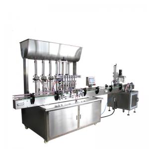 China 220V Liquid Production Line Automatic Ketchup Jam Mayonnaise Sauce Cream Bottle Filling Capping And Labeling Machine wholesale