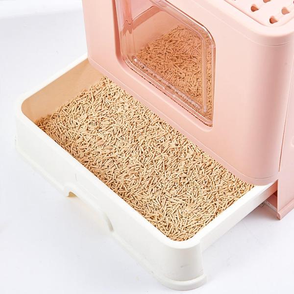Foldable Sifting Litter Box With Lid Drawer Structure 2.8kg Lightweight