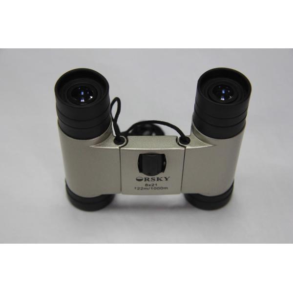 Champagne Binocular Prism Types 8x21 Natural Colors High Durability For Concert