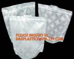 Custom self sealing zip lock bag+pp transparent garment bag+ plastic packaging