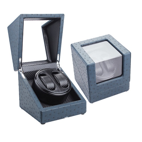 High quality brown wooden display boxes cheap automatic watch winder with leather lining