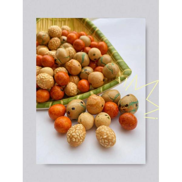 Crispy Roasted Sesame peanut ball snack Mixed Peanuts Crackers