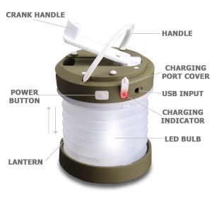 Dynamo Crank Telescopic Camping Lantern