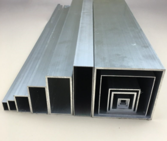 2024 0.7mm Aluminium Square Tube , Polished Anodized Aluminium Rectangular Pipe