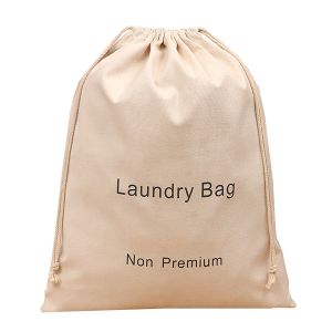 Buy cheap Heavy Duty Cotton Drawstring 28x40cm 210D Canvas Hanging Hamper from wholesalers