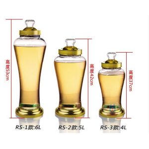 China medicinal liquor glass bottle,sealing bottle with metal clip on sale