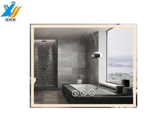 China 5mm Ultra Clear Touch Screen Wall Mounted Vanity Mirror designed with 500 Cd/m2 Typ. IPS Display Type wholesale