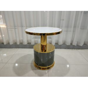 Improved Paint Layer 65cm 60cm Gold Plated Coffee Table