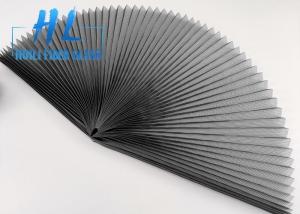 China 80 Gsm Polyester Pleated Mesh Folding Window Screen For Sliding Window And Doors on sale