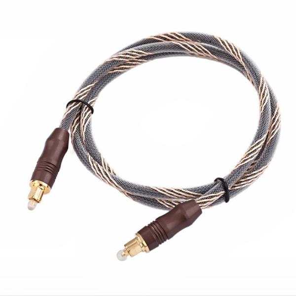 Toslink Fiber Optic Audio Cable Polymethyl Methacrylate Core Nylon Shield