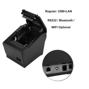 RS232 High Speed Laser Printer 80mm Desktop Label Printing Machine