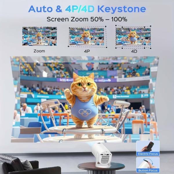 J2 Super Mini Freestyle Projector HD 720P Video Wired Display USB / HDMI / AV Projector