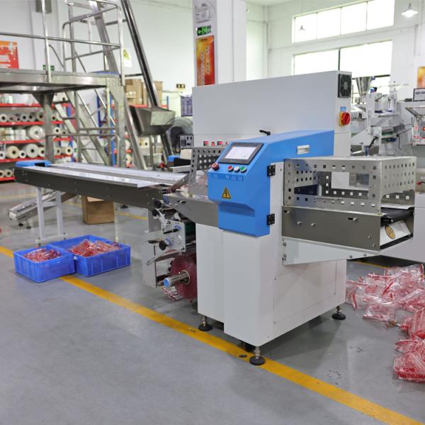 High Speed Automatic Servo Pillow Wrapper for Bakery Candy Hardware