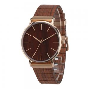 China Boyear Mens Stainless Steel Case Wooden Wrist Watch ,Ladies Fashion Dress Bamboo Watch OEM,Couple wrist watch wholesale